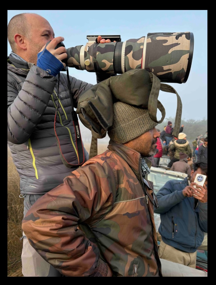 James Godber in the field